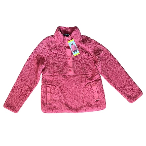 NWT 32 Degrees Heat Sherpa Pullover Pink/ Rose Size Small - Picture 2 of 7